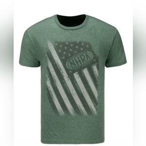NHRA National Hot Rod Association Green Graphic T-Shirt